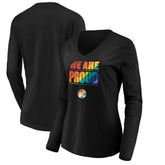 Golden State Warriors Women's We Are Proud Long Sleeve V-Neck T-Shirt sale