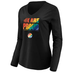 Golden State Warriors Women's We Are Proud Long Sleeve V-Neck T-Shirt sale