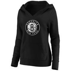 Fanatics Brooklyn Nets Women's Primary Logo V-Neck Pullover Hoodie