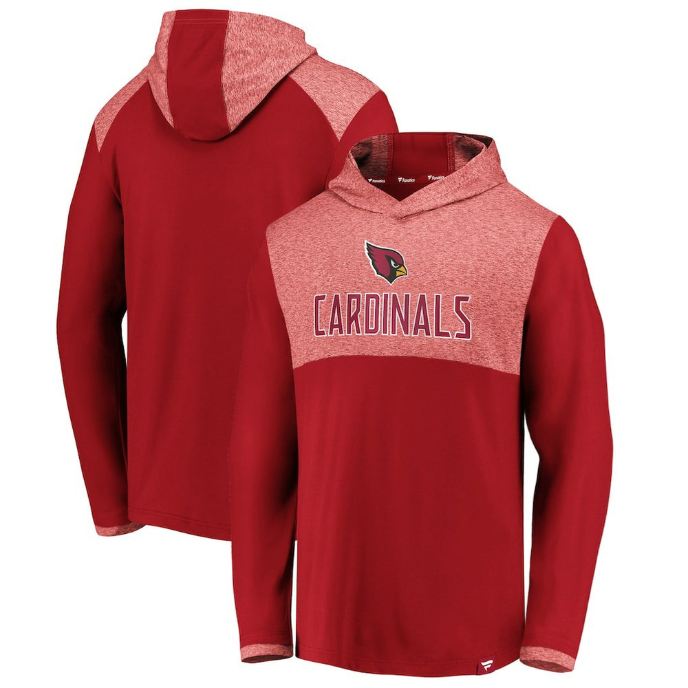 Iconic Marbled Clutch Hoodie Long Sleeve T-Shirt - Arizona Cardinals Hoodies