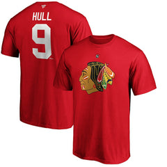 NHL Bobby Hull Chicago Blackhawks Fanatics Authentic Stack Retired Player Name & Number T-Shirt
