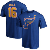 NHL Brett Hull St. Louis Blues Fanatics Authentic Stack Retired Player Name & Number T-Shirt