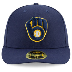 Navy Milwaukee Brewers New Era Authentic Collection On-Field Low Profile 59FIFTY Fitted Hat