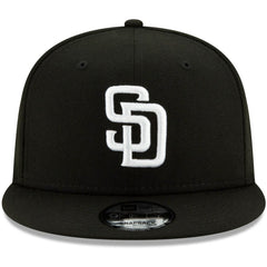 Black San Diego Padres New Era 9FIFTY Adjustable Hat