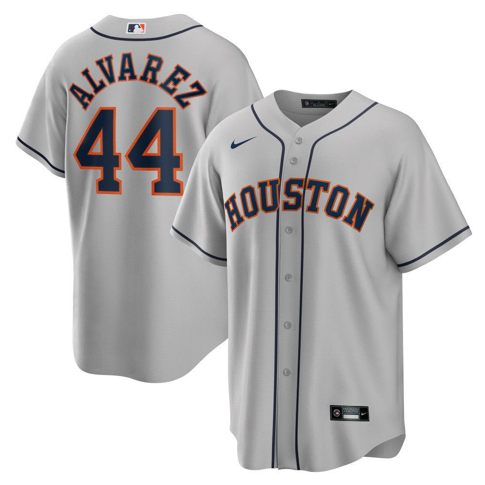 Gray Yordan Álvarez Houston Astros Nike Road Replica Player Jersey
