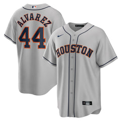 Gray Yordan Álvarez Houston Astros Nike Road Replica Player Jersey