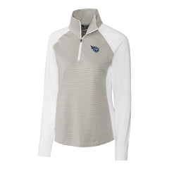 Cutter & Buck Women's Forge Tonal Stripe Half-Zip Pullover Jacket - Tennessee Titans Pullover