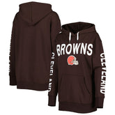 G-III 4Her by Carl Banks Women's Extra Point Pullover Hoodie - Cleveland Browns Hoodies