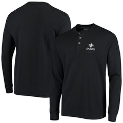 Dunbrooke Logo Maverick Thermal Henley Long Sleeve T-Shirt - New Orleans Saints T-shirts