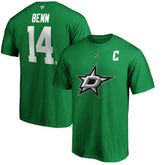 NHL Jamie Benn Dallas Stars Fanatics Authentic Stack Player Name & Number T-Shirt