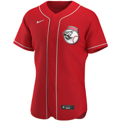 Scarlet Cincinnati Reds Nike Alternate Authentic Team Logo Jersey