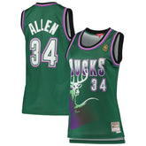 Mitchell & Ness Ray Allen Milwaukee Bucks Women's 1996/97 Hardwood Classics Swingman Jersey
