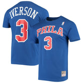 Mitchell & Ness Allen Iverson Philadelphia 76ers Hardwood Classics Name & Number Player T-Shirt