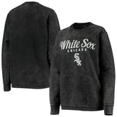 Black Chicago White Sox G-III 4Her by Carl Banks Women's Comfy Cord Pullover Sweatshirt