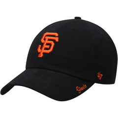 Black San Francisco Giants '47 Women's Team Miata Clean Up Adjustable Hat