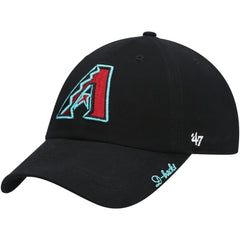 Black Arizona Diamondbacks '47 Women's Team Miata Clean Up Adjustable Hat