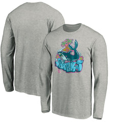 NHL San Jose Sharks Graffiti Shark Long Sleeve T-Shirt
