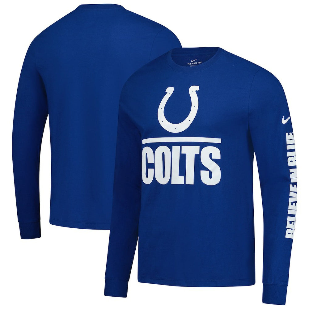 Split Local Long Sleeve T-Shirt - Indianapolis Colts T-shirts
