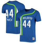 Mitchell & Ness Pete Maravich Atlanta Hawks Hardwood Classics Stitch Name & Number T-Shirt