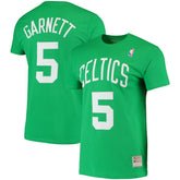 Mitchell & Ness Kevin Garnett Boston Celtics Hardwood Classics Stitch Name & Number T-Shirt