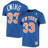 Mitchell & Ness Patrick Ewing New York Knicks Hardwood Classics Stitch Name & Number T-Shirt
