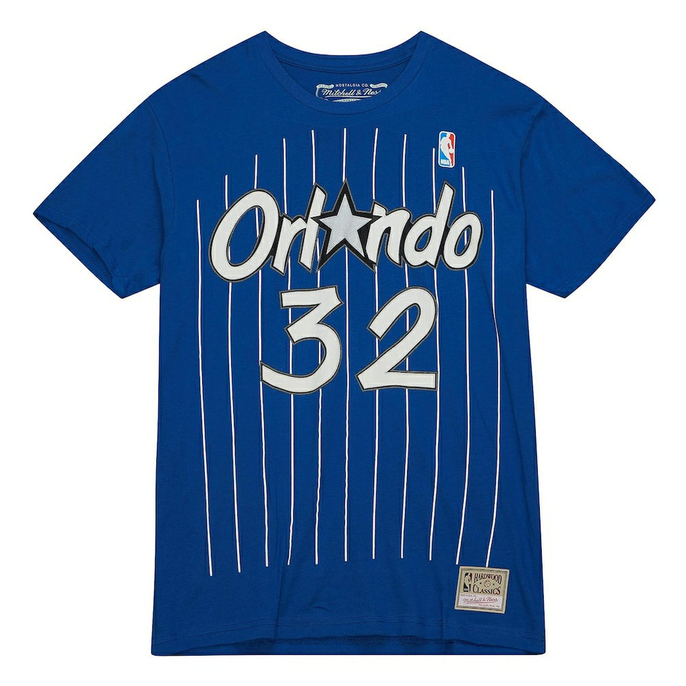 Mitchell & Ness Shaquille O'Neal Orlando Magic Hardwood Classics Stitch Name & Number T-Shirt