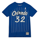 Mitchell & Ness Shaquille O'Neal Orlando Magic Hardwood Classics Stitch Name & Number T-Shirt