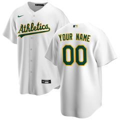 White Athletics Nike Home Replica Custom Jersey