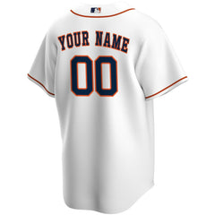 White Houston Astros Nike Home Replica Custom Jersey