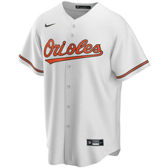 White Baltimore Orioles Nike Home Replica Custom Jersey
