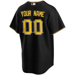 Black Pittsburgh Pirates Nike Alternate Replica Custom Jersey