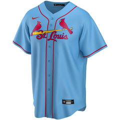 Light Blue St. Louis Cardinals Nike Alternate Replica Custom Jersey