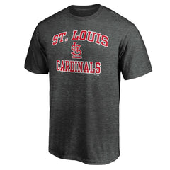 Heather Charcoal St. Louis Cardinals Fanatics Heart & Soul T-Shirt