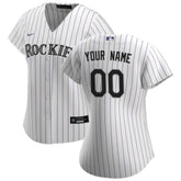 White Colorado Rockies Nike Women's Home Replica Custom Jersey