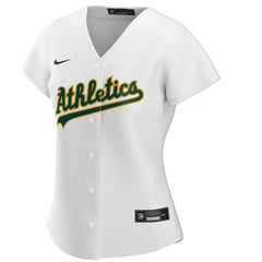 White Athletics Nike Women's Home Replica Custom Jersey