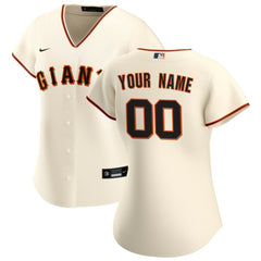 Cream San Francisco Giants Nike Women's Home Replica Custom Jersey