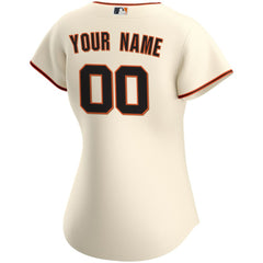 Cream San Francisco Giants Nike Women's Home Replica Custom Jersey