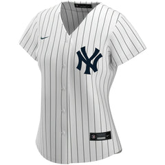 White New York Yankees Nike Women's Home Replica Custom Jersey