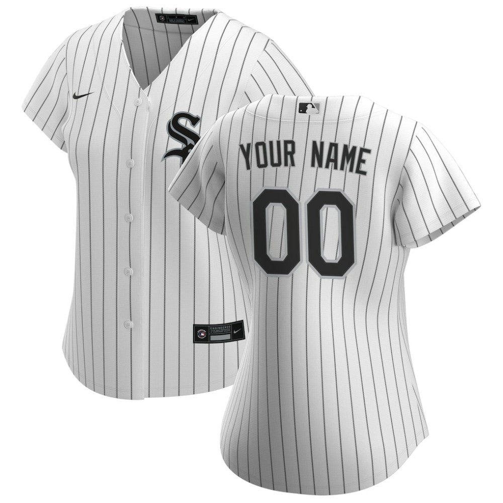 White Chicago White Sox Nike Women's Home Replica Custom Jersey
