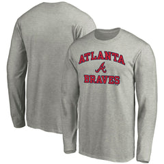 Gray Atlanta Braves Fanatics Heart & Soul Long Sleeve T-Shirt