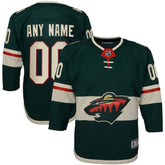 NHL Minnesota Wild Youth Home Premier Custom Jersey