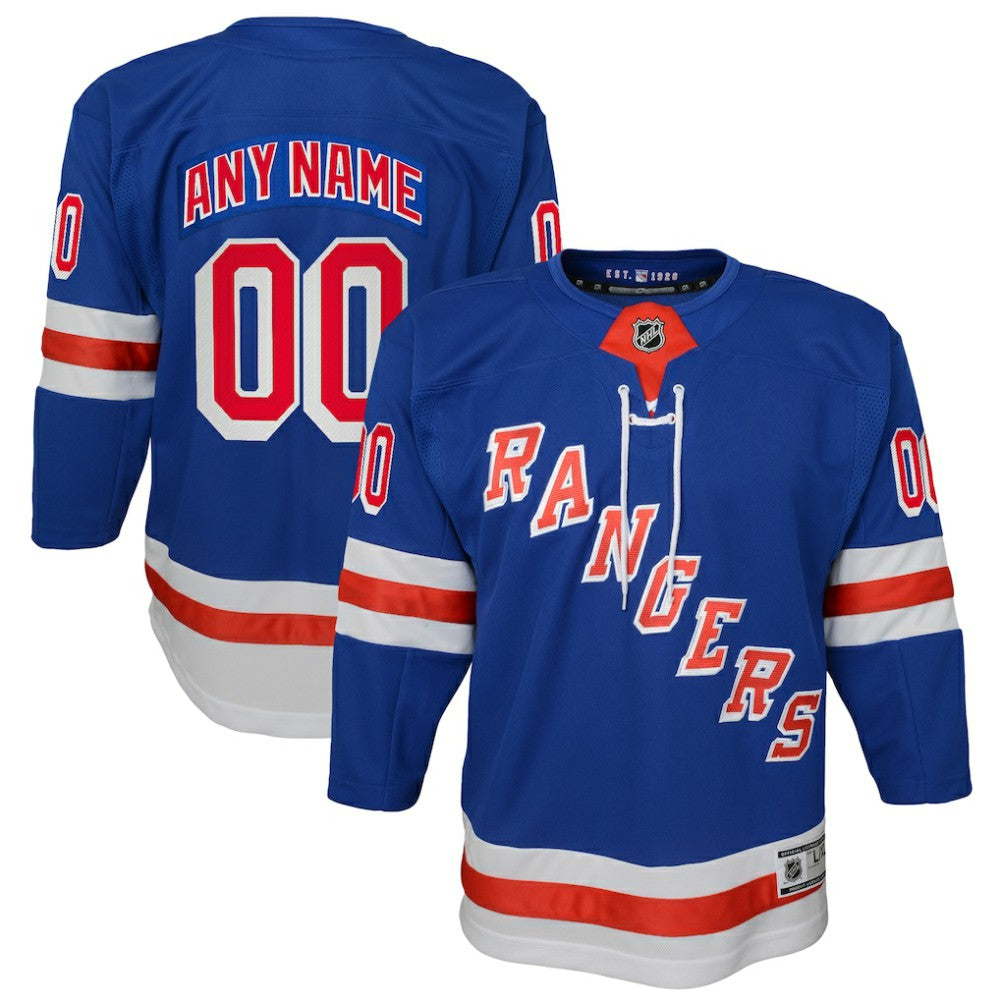 NHL New York Rangers Youth Home Premier Custom Jersey