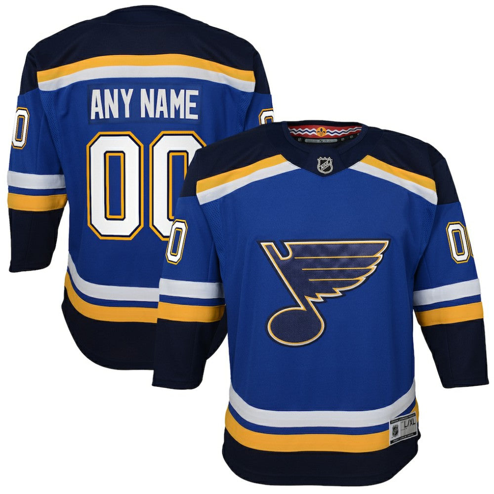 NHL St. Louis Blues Youth Home Premier Custom Jersey