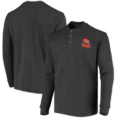 Dunbrooke Logo Maverick Thermal Henley Long Sleeve T-Shirt - Cleveland Browns T-shirts