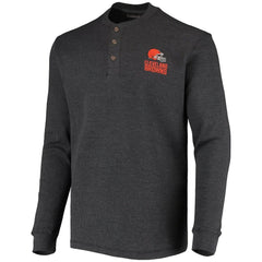 Dunbrooke Logo Maverick Thermal Henley Long Sleeve T-Shirt - Cleveland Browns T-shirts