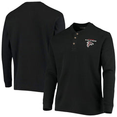 Dunbrooke Logo Maverick Thermal Henley Long Sleeve T-Shirt - Atlanta Falcons T-shirts