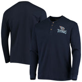 Dunbrooke Logo Maverick Thermal Henley Long Sleeve T-Shirt - Tennessee Titans T-shirts