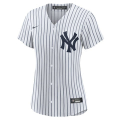 White/Navy Derek Jeter New York Yankees Nike Women's Home Replica Player Jersey