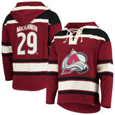 NHL Nathan MacKinnon Colorado Avalanche '47 Player Name & Number Lacer Pullover Hoodie