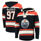 NHL Connor McDavid Edmonton Oilers '47 Player Name & Number Lacer Pullover Hoodie